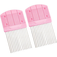 2Pcs Plastic Paper Quilling Combs Quilling Paper Comb Knitters Paper Quilling Tool Combs Versatile Paper Carding Combs Weaving Paper Holder