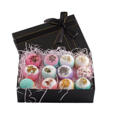 WEMDBD Twelve Gift Box Of Dried Flower Bath Balls, Essential Oil Bubble Bath Balls