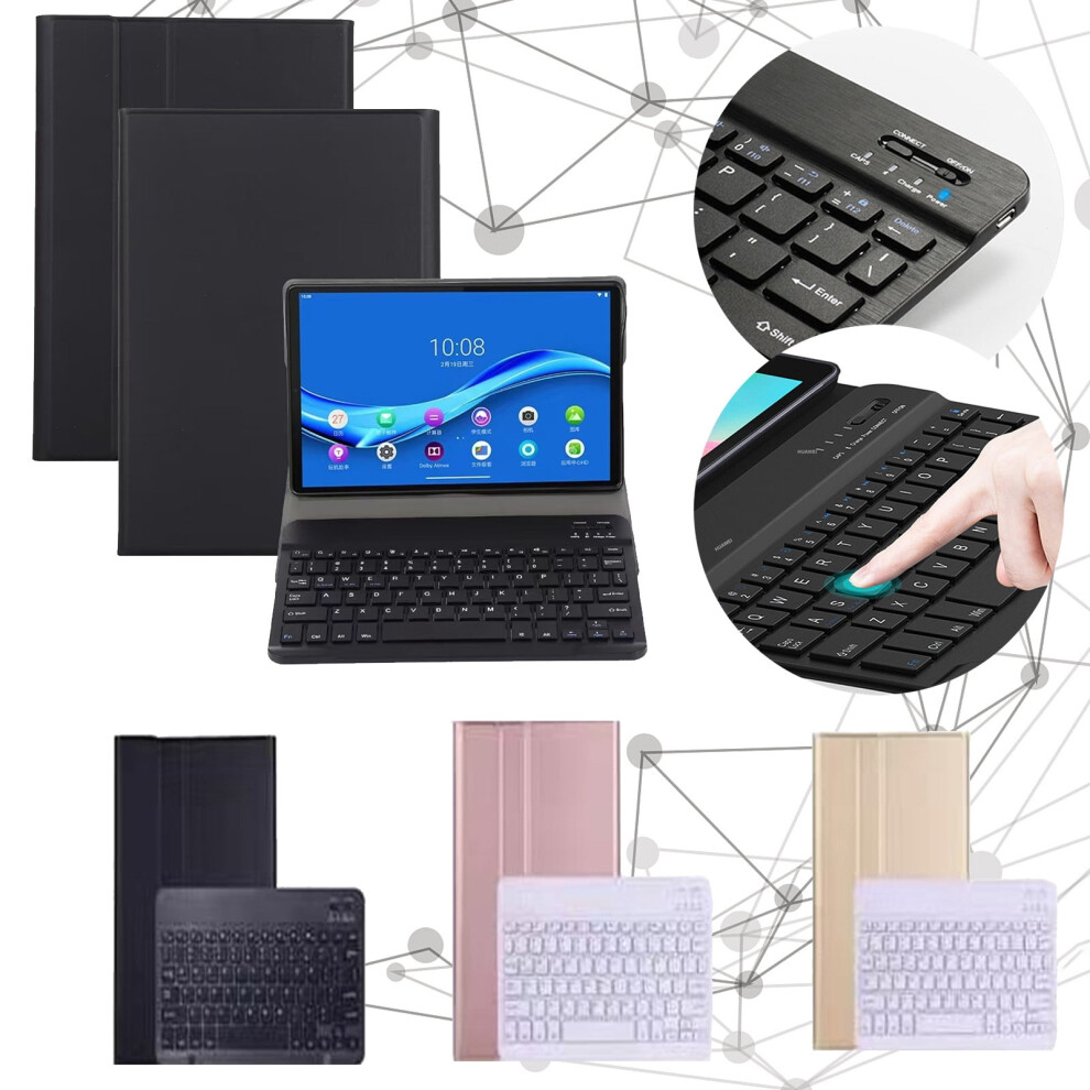 Jacenvly 2024 New Leather Case With Keyboard For Compatible With Lenovo Tab M10 Fhd Plus 10.3 X606f/X606x 9110895425749