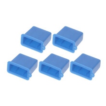 5 pcs/set USB dust cover, anti-dust plug, type A, male, cap, protection Blue