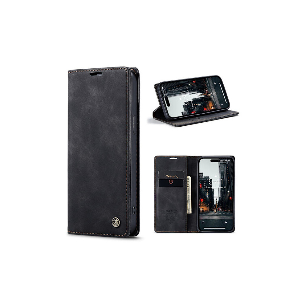 Caseme Slim Wallet Case Compatible With Iphone 15 Pro Black 9110895426289