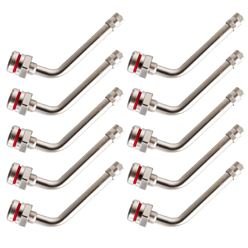 Tr545d Truck Tire Valve Stems 10 Pack 60 Bend Brass/Clampin For Alcoa 22.5' 24.5' Wheels 9070919164859
