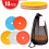 10er Pack Hoch Elastische PE Markierungsfähnchen, 15,5 cm, Bunte Farben 2