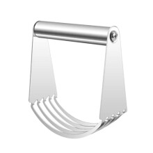 Pastry Cutter and Dough Blender with Stainless Steel Blades, Ergonomic Grip, FiveBlade Design