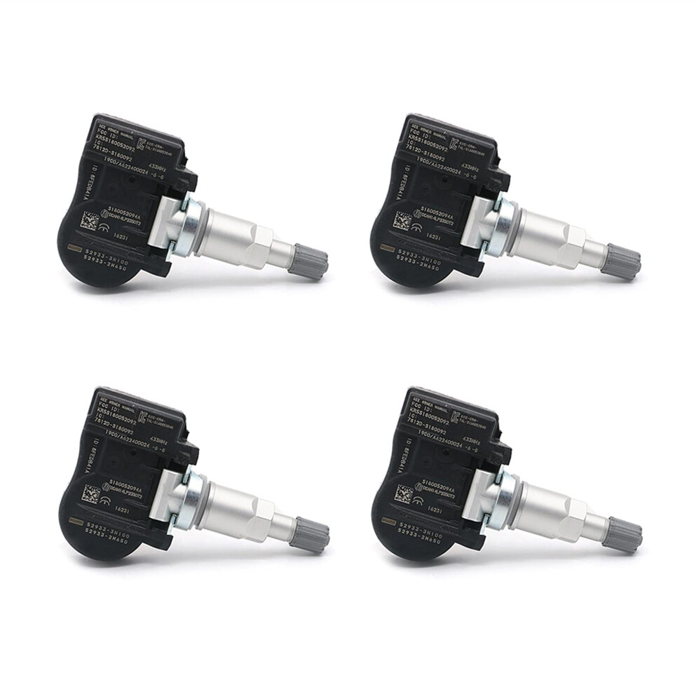 Tpms Sensor For Hyundai And Kia 529333N100 Replacement, Realtime Pressure Alerts, 4 Pack 9070919165757
