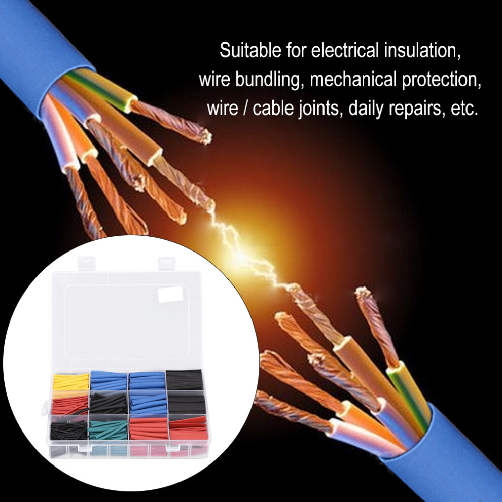 Electrical Wire Heat Shrink Tubing 560Pcs Assorted Colors Sizes 2.0Mm-10.0Mm 9311380133921