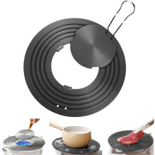 Removable Aluminum Heat Diffuser Plate 3mm Thick with Detachable Handle for Gas Stove Simmering and Defrosting