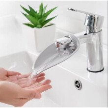 Emlimny Bathroom Easy Use Sink Faucet Extender 1 Pack | Hand Washing for Kids Toddlers Babies Children Gray