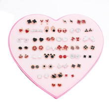 36 pairs of hypoallergenic earrings for girls with sensitive ears - resin and plastic earrings - cute earrings for teenage girls