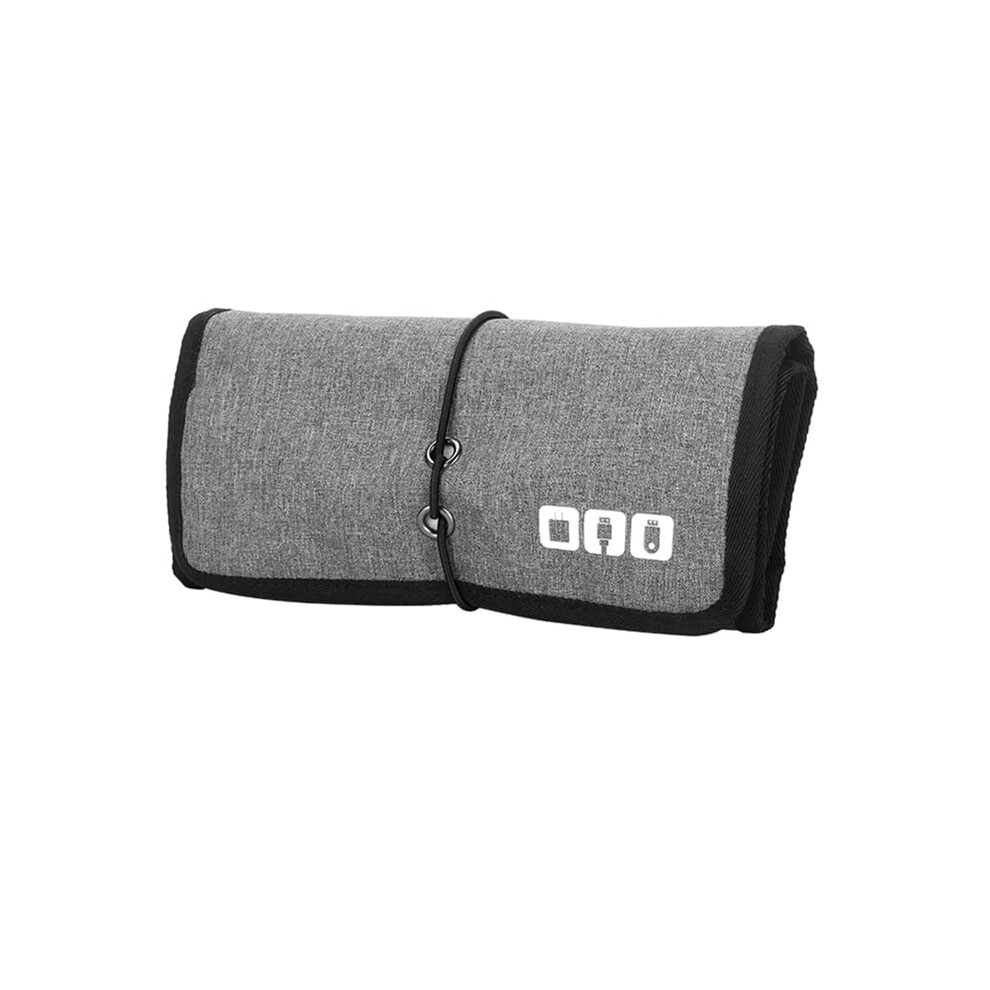 Electronic Organizer Cord Pouch, Travel Cable Charger Bag Organizer Carrying Case For Power Bank Usb Cables- Gray 9389440599079