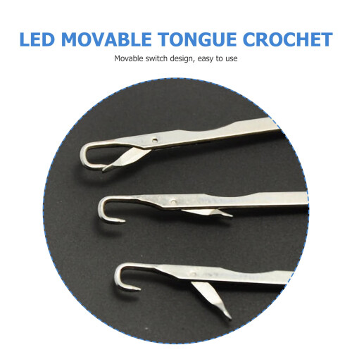 Crochet Accessories Grandmas Gufts Threading Tool Weaving Glow Threader Dedicated Abs 2