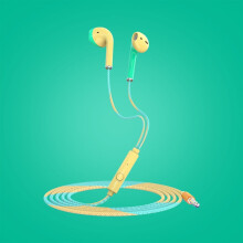 Wired Earbuds with Microphone, Noise Isolation, 3.5mm Jack Compatible with Computer, Laptop, Kids, School Students