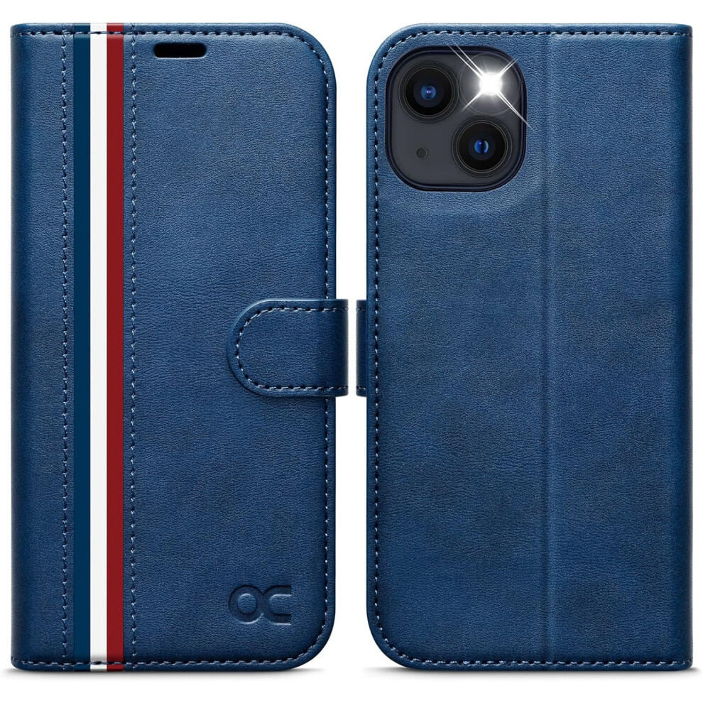 Ocase Compatible With Iphone 13 Wallet Case, Pu Leather Flip Folio With Card Holders, Rfid Blocking, Kickstand, Shockproof Tpu Inner Shell, 6.1" 9389440600270