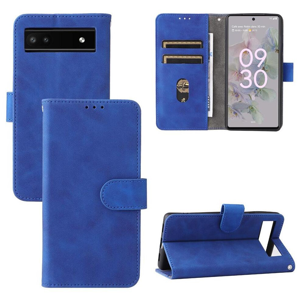Case For Google Pixel 6A Protective Cover Leather Folio Flip Case Card Insertion With Card Holder Kickstand Full Protection 9389440600423