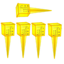 Rain Gauge Reusable Outdoor Plastic Sprinkler Measuring Tool 1.5Inch Sprinkler Gauge with Wide Mouth