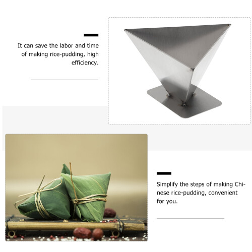 Stainless Steel Rice Ball Mold Triangular Rice-pudding Mold Kitchen Accessory Random Style 2