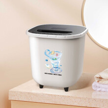 Mini Portable Washing Machine Bucket for Clothes, Underwear - Compatible with Small Spaces, Camping, RV, Travel - White