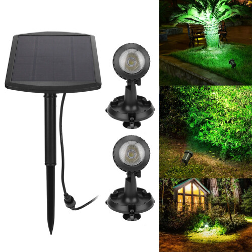 Environmental Friendly Pond Light, Solar Powered Underwater Light For Pool, Landscape Lighting, Adjustable Lighting Angle, LED Spotlight With 1