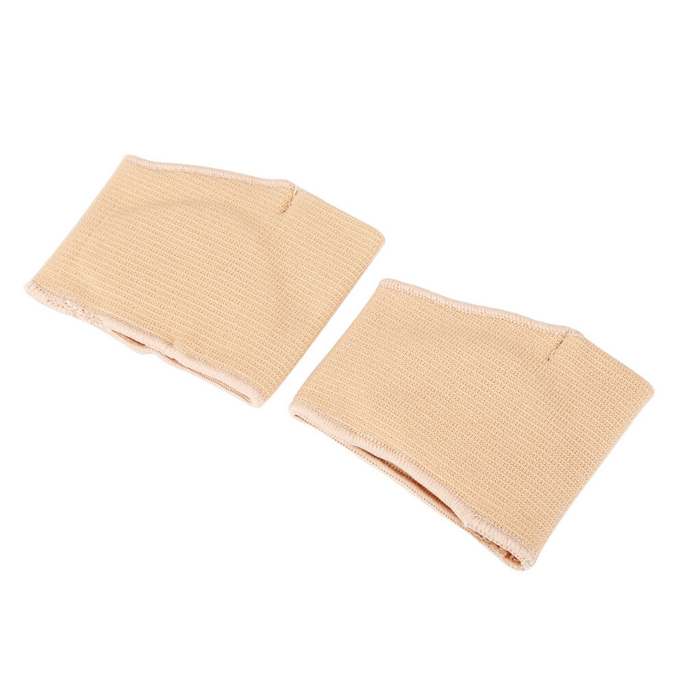 Gel Toe Sleeve Metatarsal Forefoot Pad Shock Absorption, S, Nude