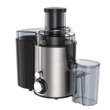 Stainless Steel 600W Electric Fruit and Vegetable Juicer, Dual Speed, Easy Clean, Red/Silver 220V