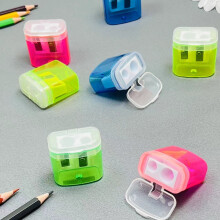 Zynic 4* Pencil Sharpener Pen Two-hole Pencil Sharpener, Rotating Planer Sharpener, Student Stationery