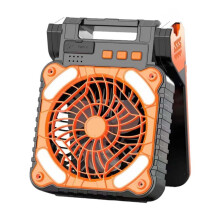 Small Fan Outdoor Solar Fan Lights Camping Fishing Solar USB Purpose Charging Energy Saving And Cool In Summer