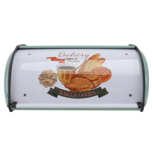 1Pc Metal Dustproof Bread Box Household Storage Bin Practical Food Container