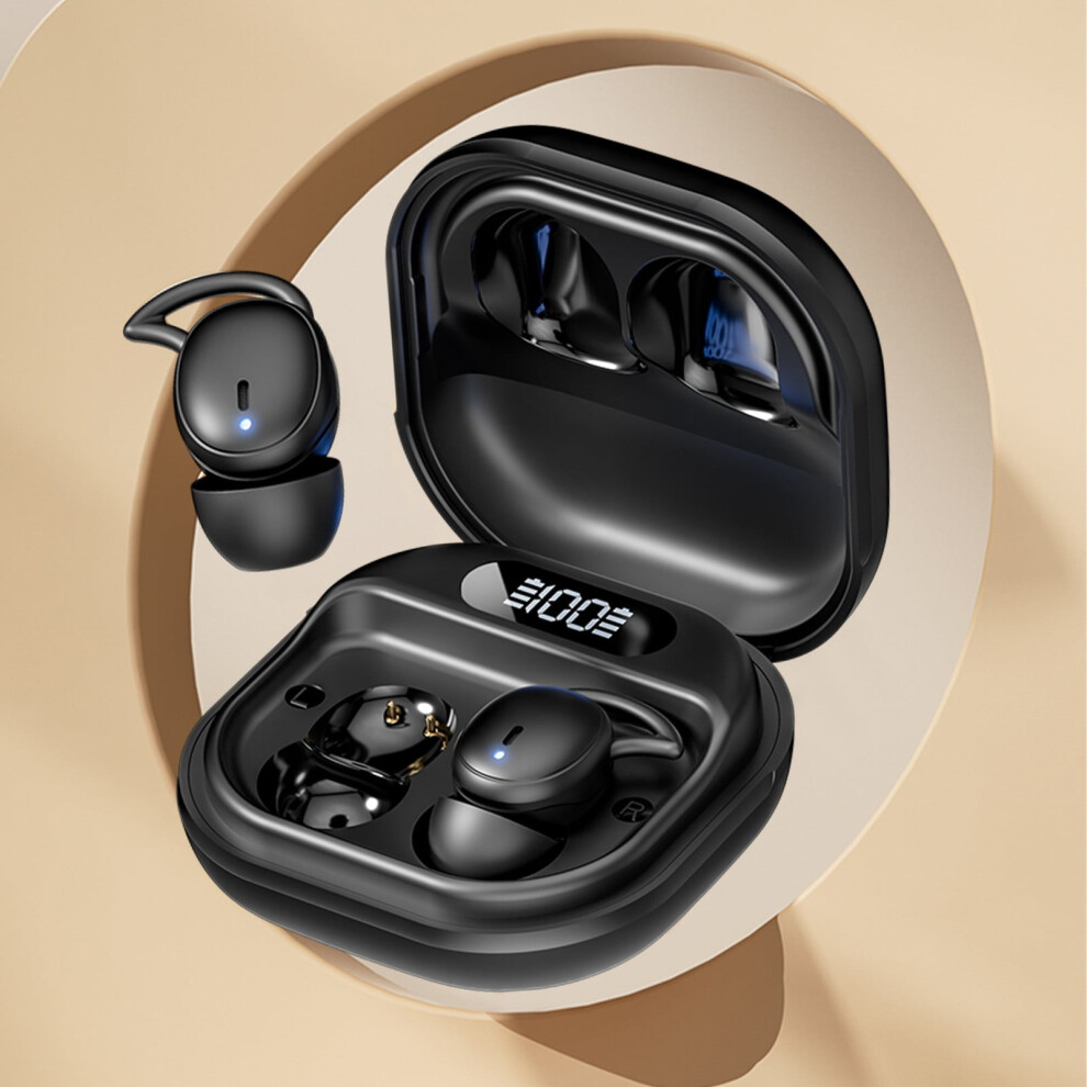 Quinlirra Wireless Earbuds, Bluetooth 5.3, Earhooks, 8D Sound, Ergonomic Design, For Running/Workout 9389440744431
