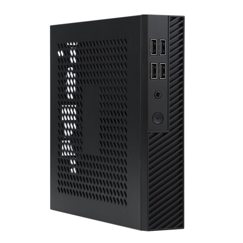 Mini itx desktop computer mini case can Thin Half Height Quick Heat Dissipation Supporting VESA