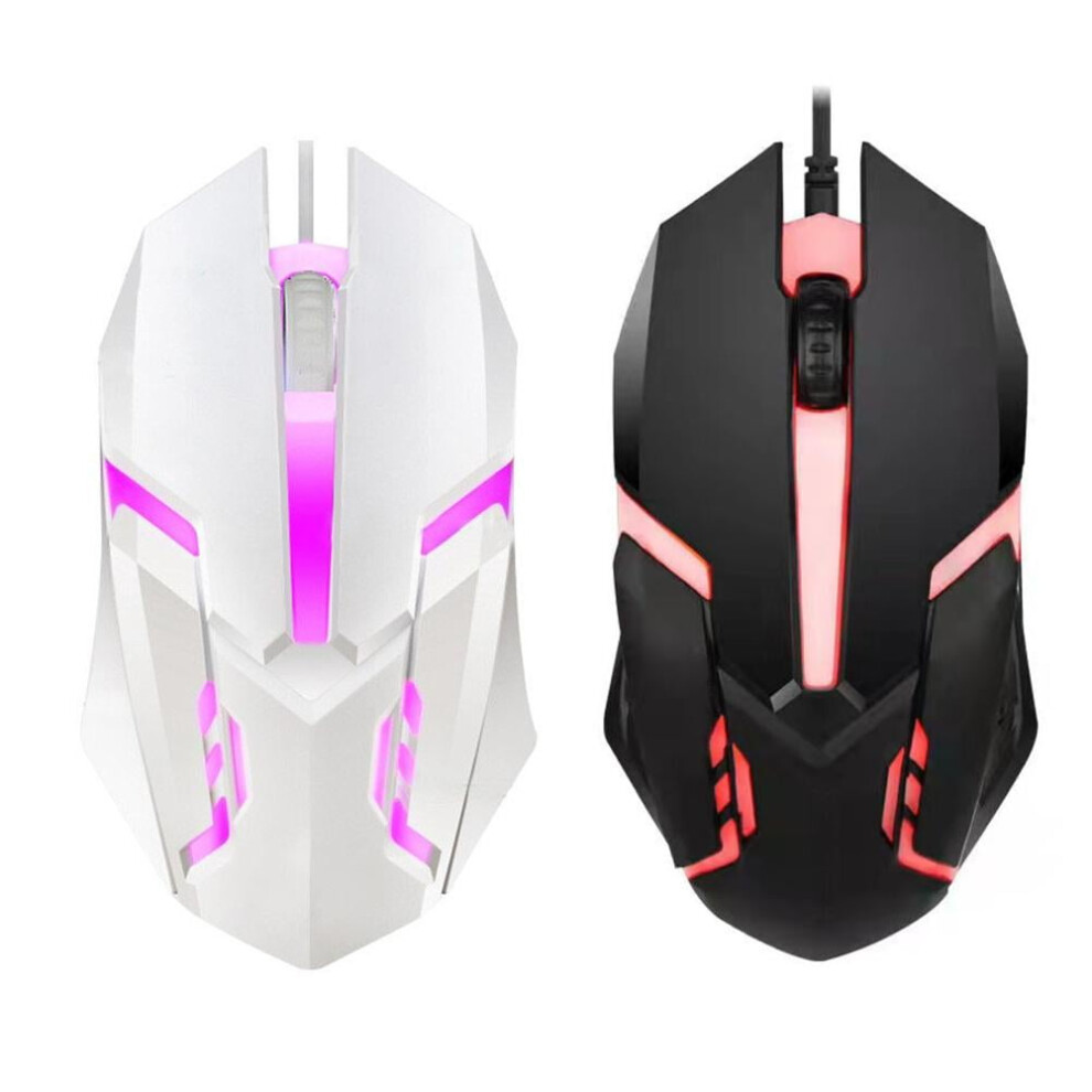 2 Pcs Wired Gaming Mouse Led Laptop Pc Computer Optical Mice Computer Mouse 9389440744042