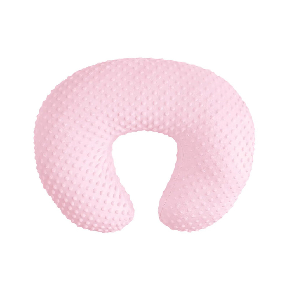 Soft Breathable Velvet Nursing Pillow Cover Ushaped Removable Breastfeeding Pillowcase Pink