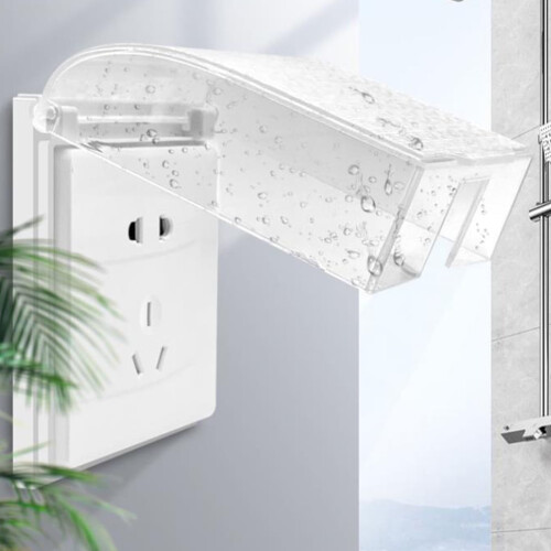 2Pcs Wall Light Splash-Proof Box Wall Socket Dust-proof Box 2