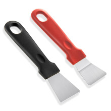 Stove Scraper Set, 2Pcs NonScratch Stainless Blade Glass Cooktop Cleaner with Ergonomic Grip