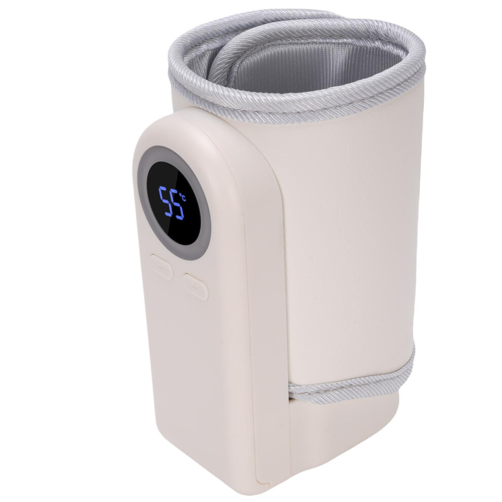 Portable USB Baby Bottle Warmer Sleeve 10000mAh Rechargeable Heater for Travel Breastmilk Feeding