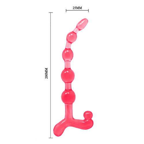 Bendy Twist Flexible Anal Beads Waterproof TPR 2