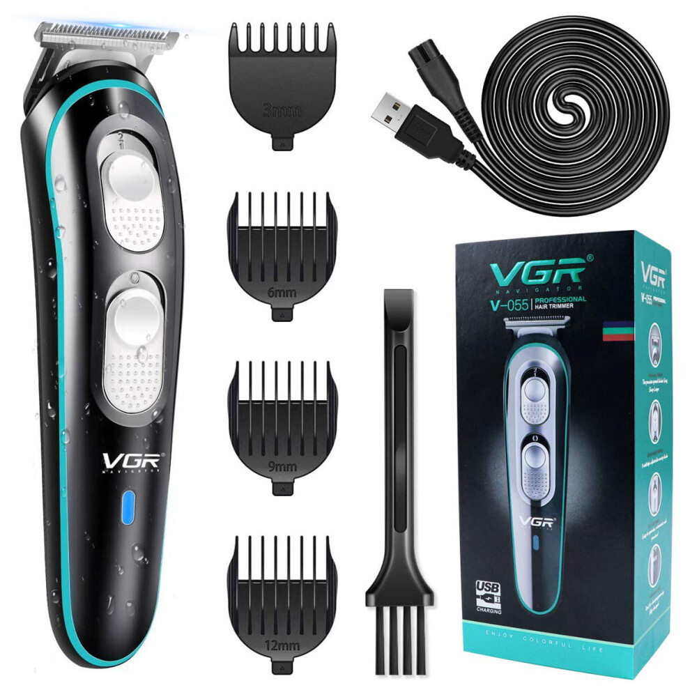 Luniquz Hair Clippers for Men, Professional Cordless Rechargeable Trimmer, Barber Clipper Kit for Beard, Face & Ear Grooming
