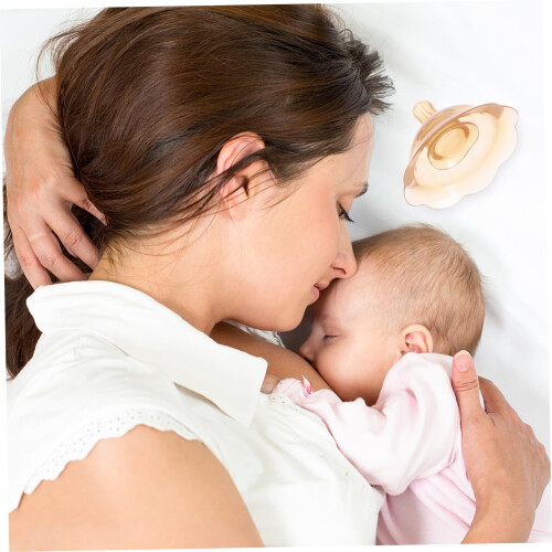 Breastfeeding Nipple Shield Soft Silicone Protector with Latch Assistance and Flow Control 2