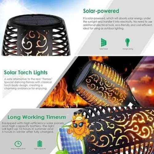 4-Pack Solar Torch Lantern with Flaming Light_qq 1