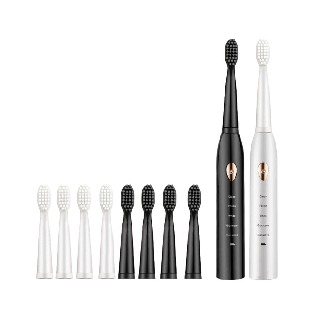 Tahtuvzn Home Decor Clearance! Couple Suit Toothbrush, compatible with 8 brush heads, 5 cleaning modes, IPX7 waterproof, upgraded, long life, family