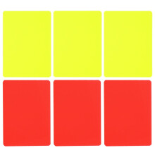 6 Pcs Football Referee Supply Convenient Match Cards For Pvc