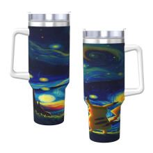 Po-Ke-Mon 40oz H2.0 Stainless Steel Vacuum Insulated Tumbler With Lid And Straw For Water, Iced Tea Or Coffee, Smoothie