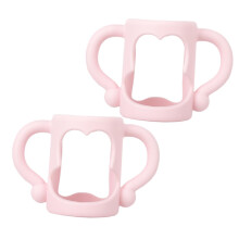 2pcs Baby Bottle Handle Universal Silicone Grip Ergonomic Holder for Infants and Toddlers