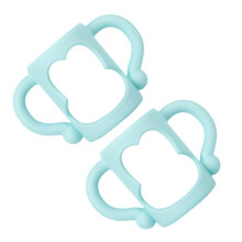 2pcs Universal Silicone Baby Bottle Handle with Ergonomic Dual Handles and NonSlip Secure Grip