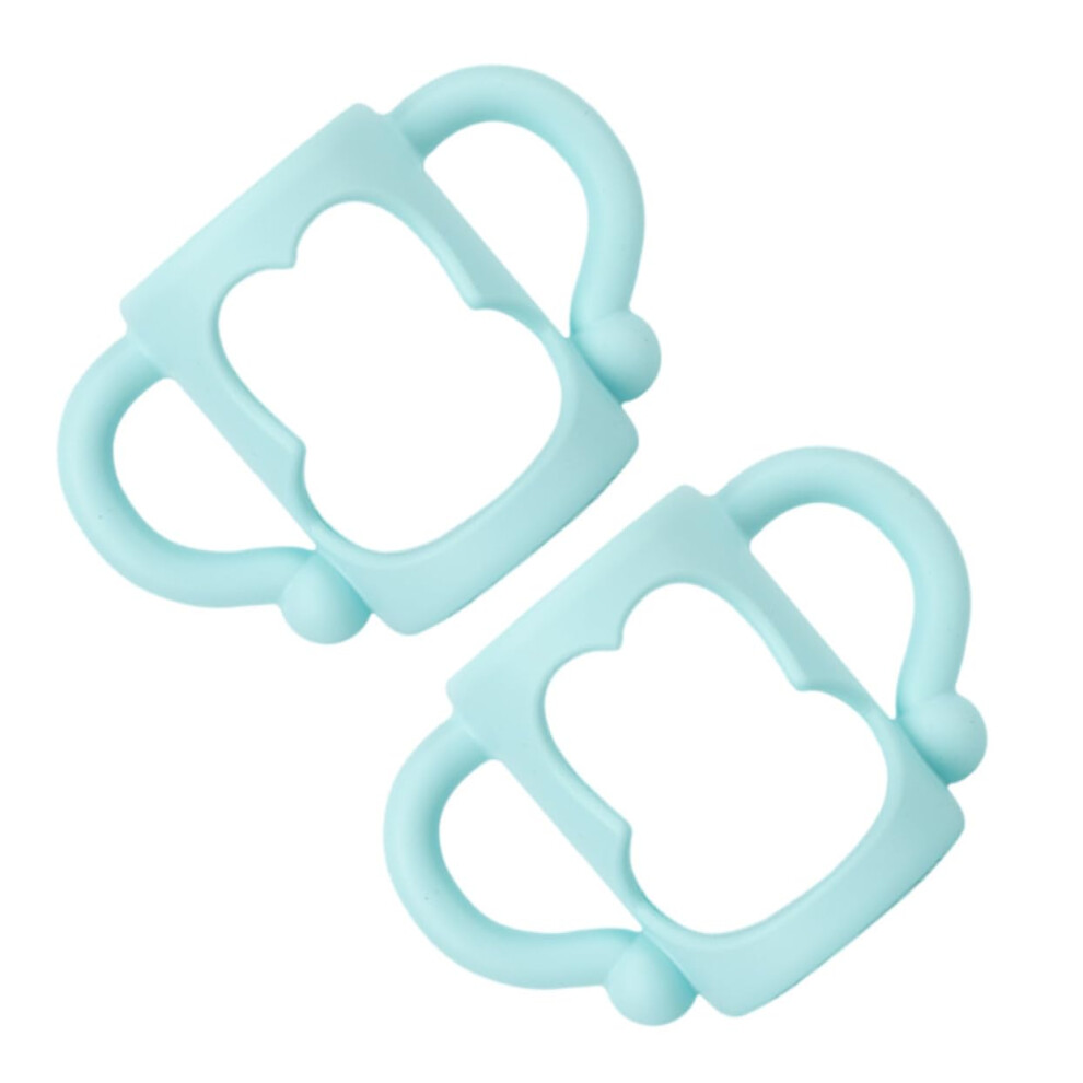 2pcs Universal Silicone Baby Bottle Handle with Ergonomic Dual Handles and NonSlip Secure Grip