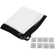 100 Inch Projector Screen 16:9 Foldable Portable for Home Theater Outdoor Indoor Use, Compatible with Movie Projectors