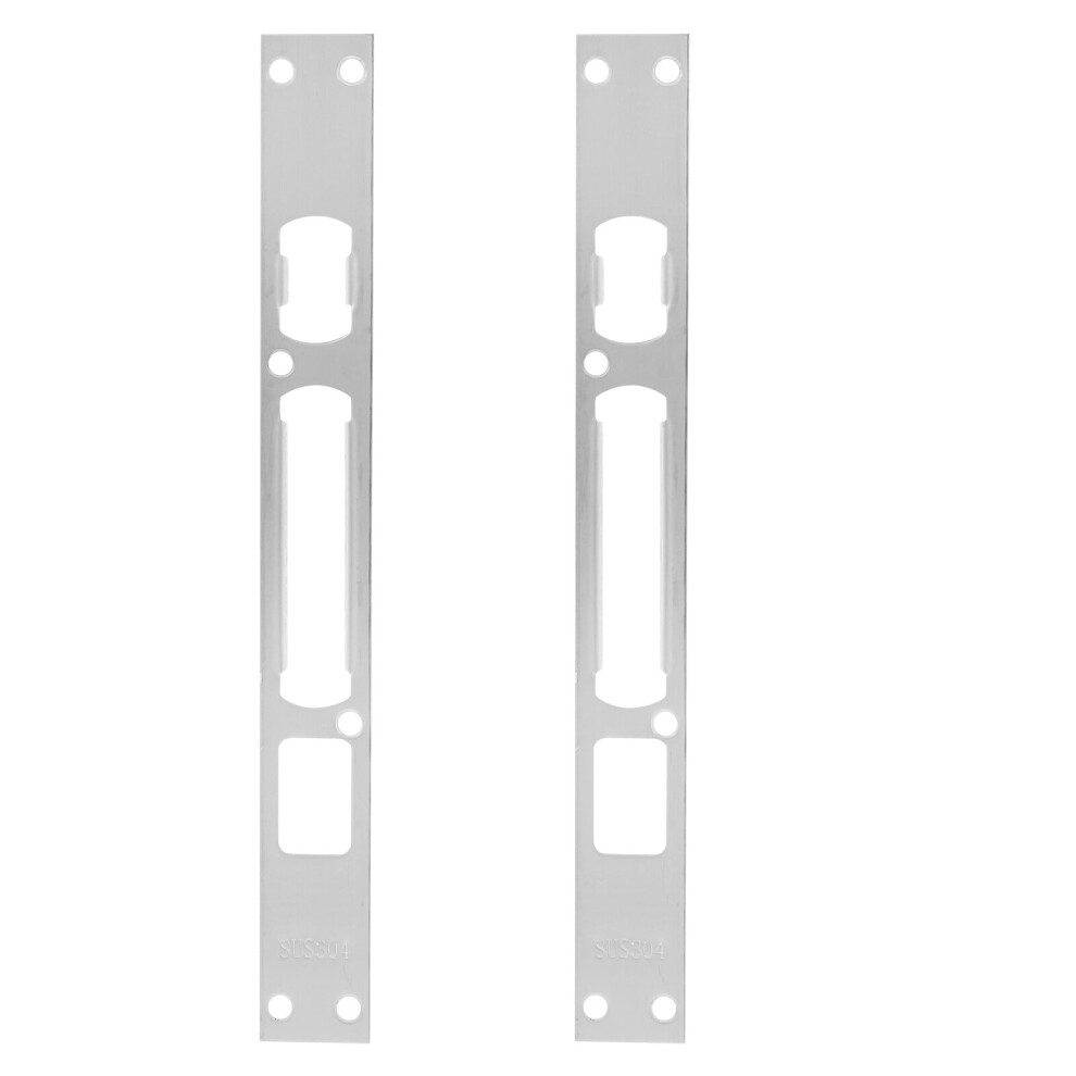 2Pcs Door Security Strike Plates Long Plate Door Lock Strike Secure Reinforcement Plate 9110895438343