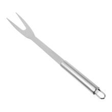 Stainless Steel Meat Fork with Long Handle, MirrorPolished BBQ Carving Fork for Buffet and Catering