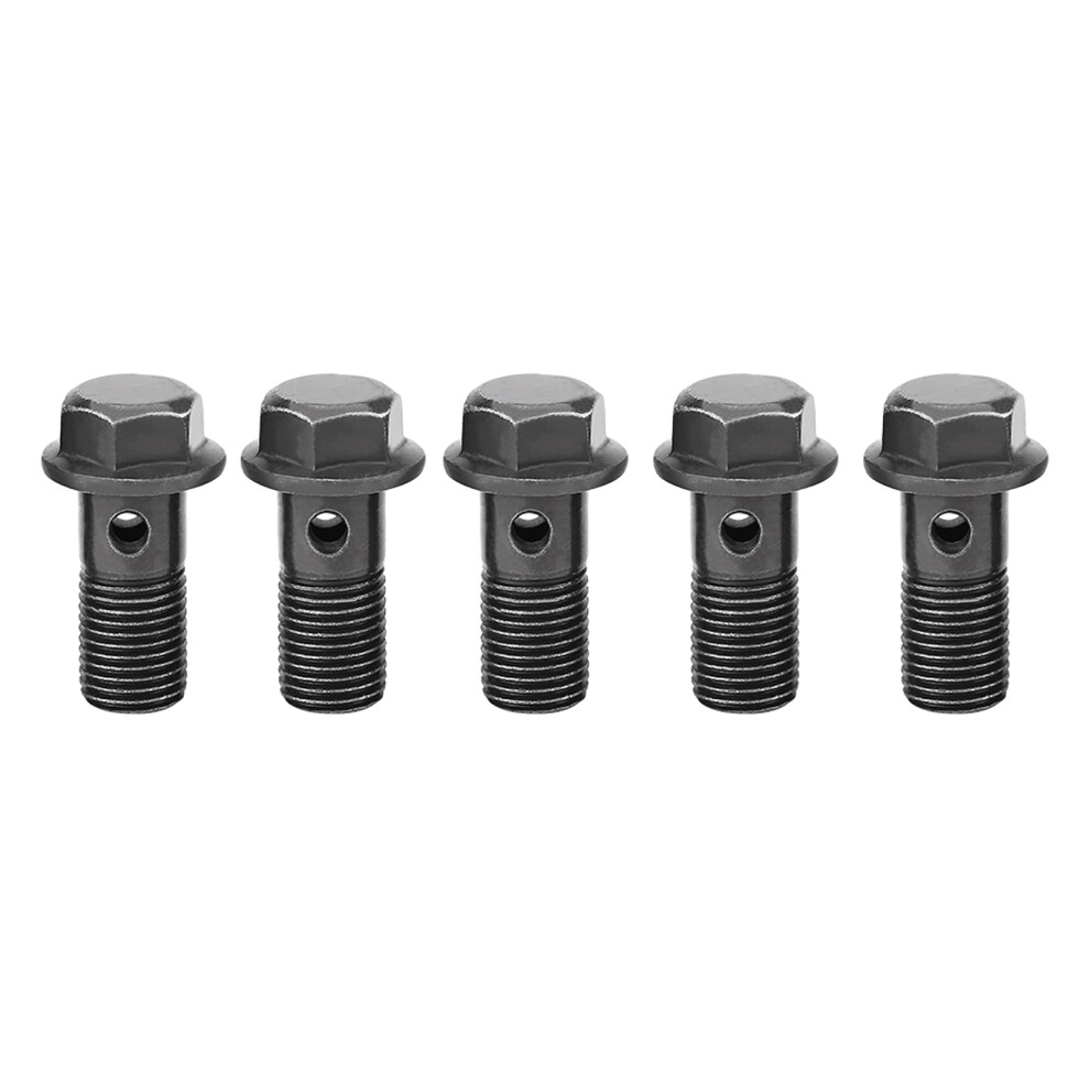 5Pcs High-Quality Iron Banjo Bolts & Washers M10x1.25mm Motorcycle Kit 8711382814636