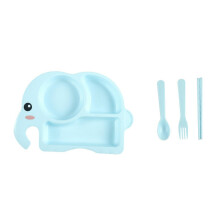 Elegant Blue FourPiece Dinnerware Set, Durable Everyday Use, Microwave and Dishwasher Safe