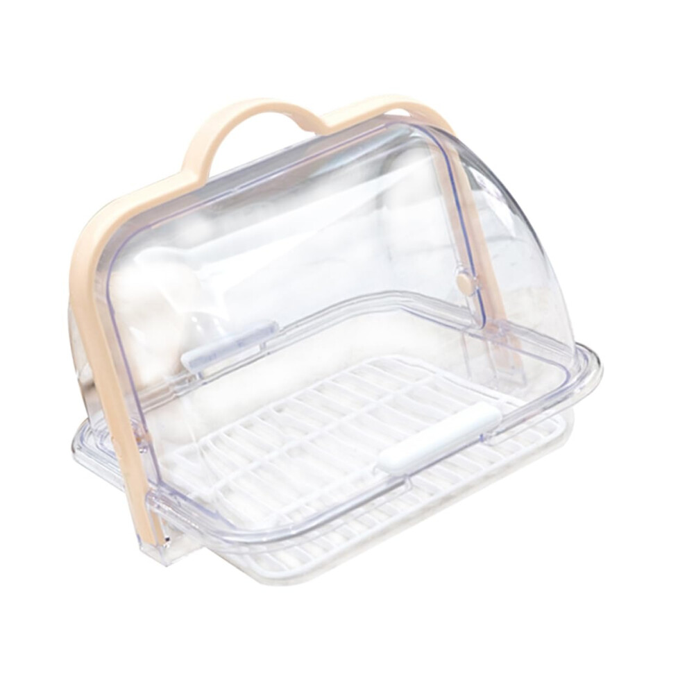 Baby Bottle Drying Rack with Dustproof Cover and Draining Tray for Baby Feeding Storage Organizer